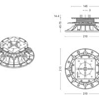 Ploturi reglabile MAX 45 - 75 pentru pardoseala flotanta - imagine 3