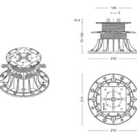 Ploturi reglabile MAX 75 - 150 pentru pardoseala flotanta - imagine 3