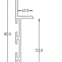 Plinta retrasa  Alluwall 80x15 - imagine 3