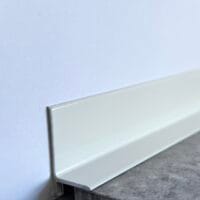 Plinta minimalista alba din aluminiu CLIPLIST 25X15 - imagine 3