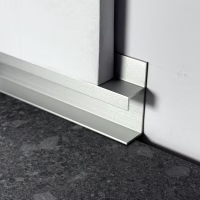 Profil retras - plinta shadow gap argintiu PPS130 - imagine 3
