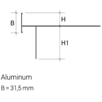 Bordertec BST20 profil pentru inchidere perimetrala pardoseala flotanta - imagine 2
