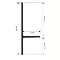 Plinta retrasa alba PROSKIRTING INS 202060 - imagine 2